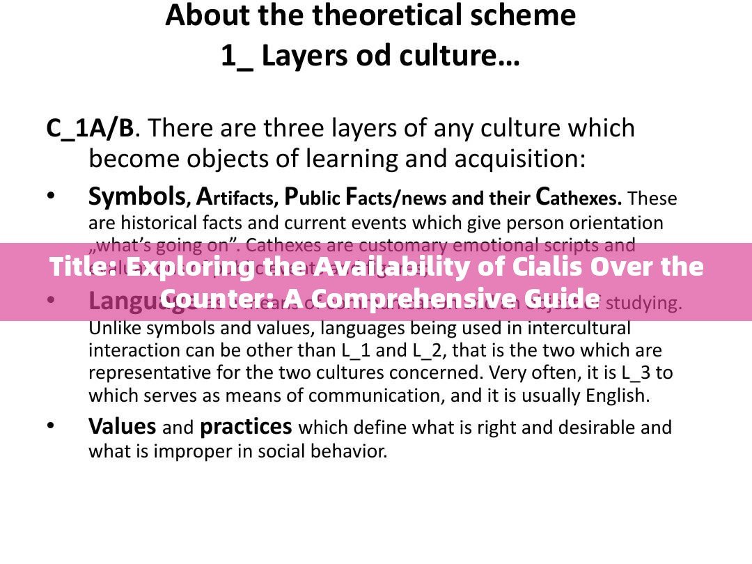 Title: Exploring the Availability of Cialis Over the Counter: A Comprehensive Guide