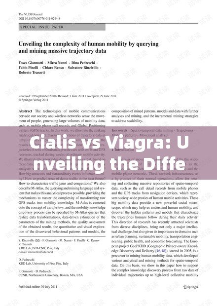 Cialis vs Viagra: Unveiling the Differences and Similarities