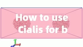 How to use Cialis for best performance