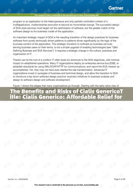 The Benefits and Risks of Cialis GenericoTitle: Cialis Generico: Affordable Relief for Mens Health Issues?