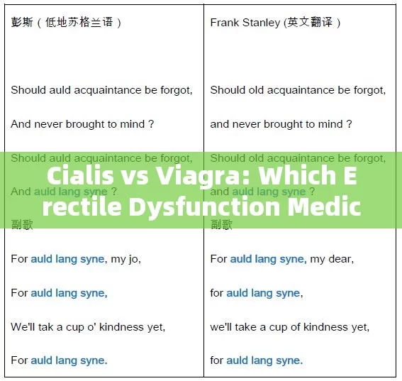 Cialis vs Viagra: Which Erectile Dysfunction Medication is Right for You?