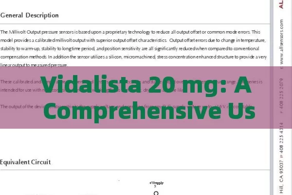 Vidalista 20 mg: A Comprehensive User Guide